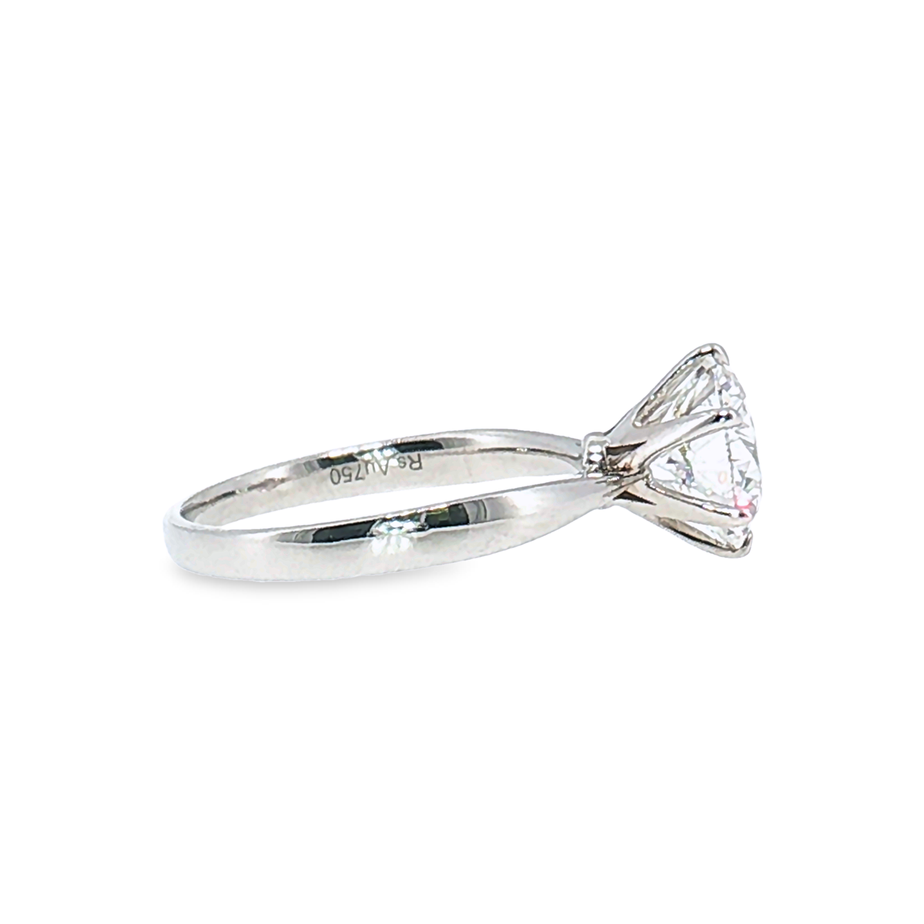 LGT0825 - Setting Only Round Cut Six-Prong Solitaire Engagement Ring