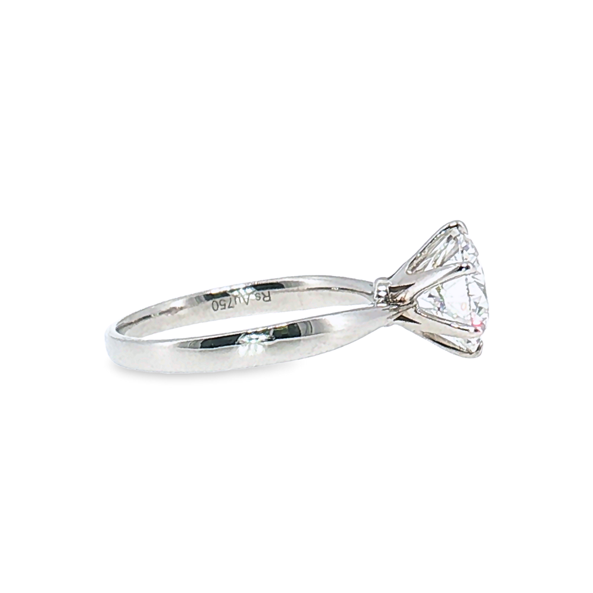 LGT0825 - Setting Only Round Cut Six-Prong Solitaire Engagement Ring