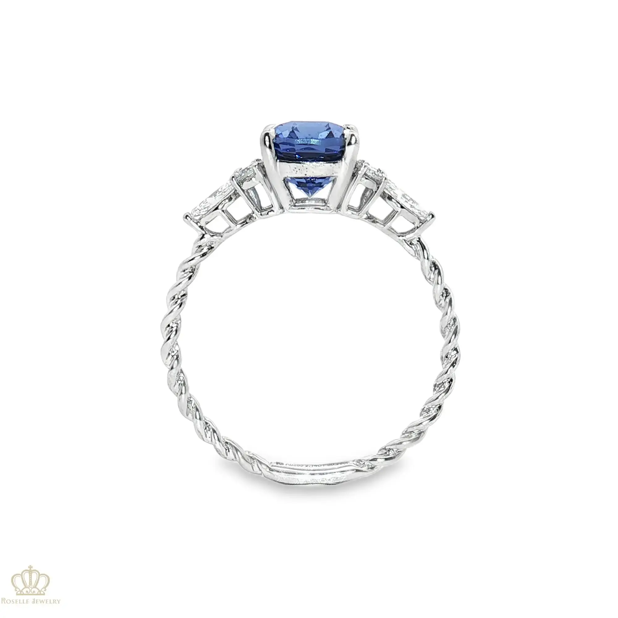 Stock Twist Side Stone Diamond Engagement Ring - LSR002 CHARLISA™