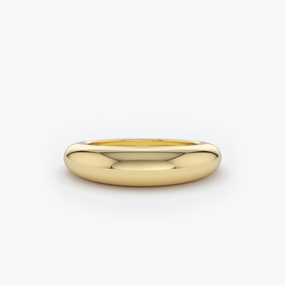 OBFJ1936 - 14k Chunky Dome Ring 1