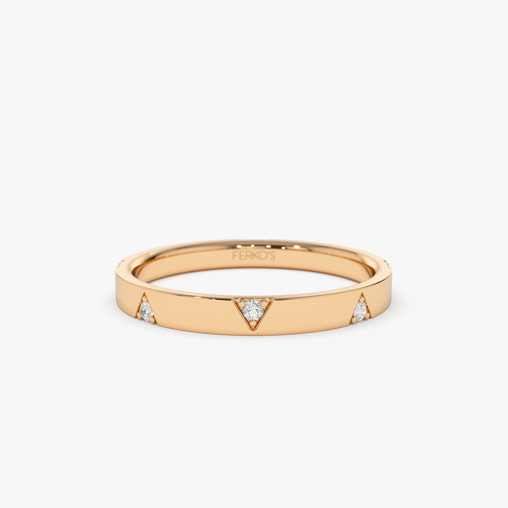 OBFJ2151 - Unique Diamond Full Eternity Ring ring in selectable metal and diamond options - Roselle Jewelry view 4