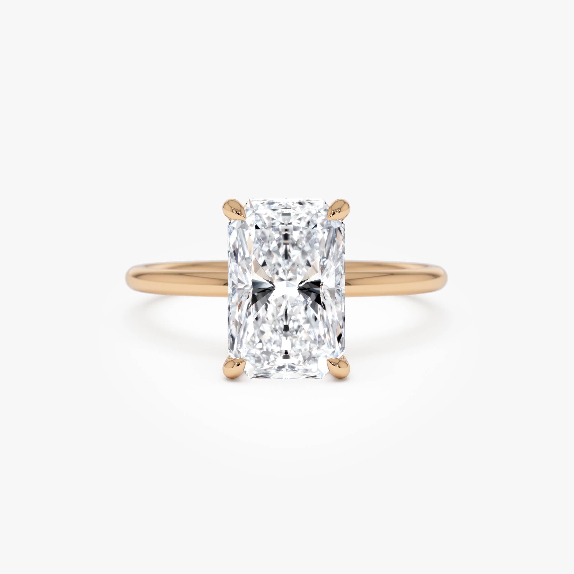 OBFJ0586 - 2.00 Ctw 14k Radiant Cut Prong Setting Lab Grown Diamond Engagement Ring – Corinne 7