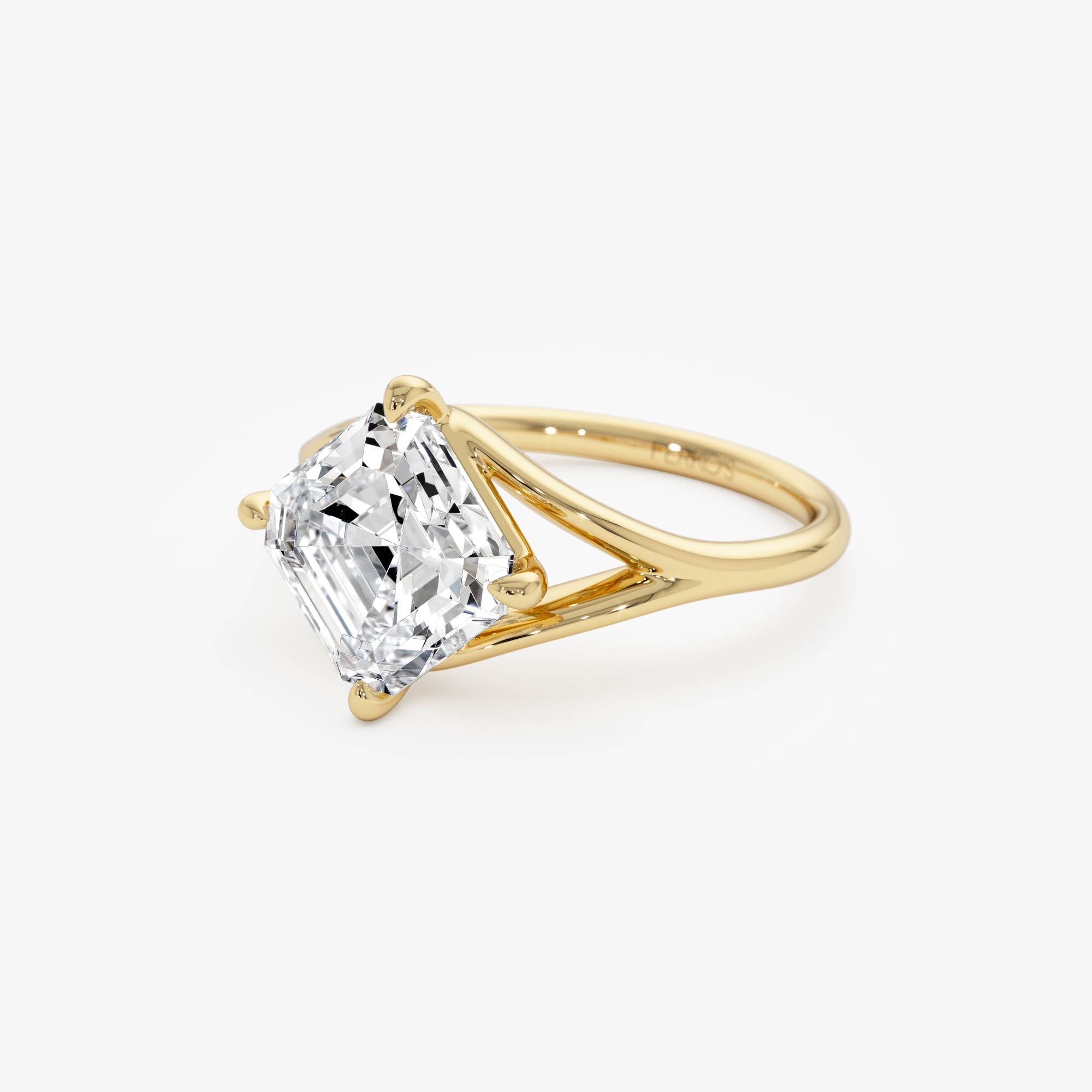 OBFJ0419 - 3.00ctw 14k Asscher Cut Lab Grown Diamond Engagement Ring - Samantha 9