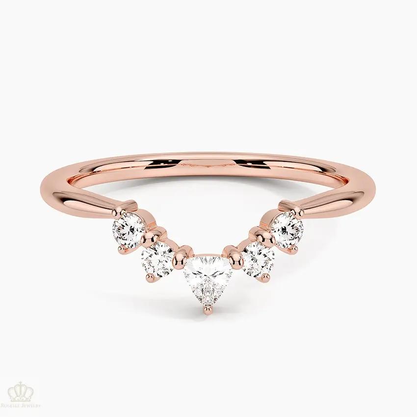 Hadley Contoured Wedding Band Ring - LR101 Camélia™