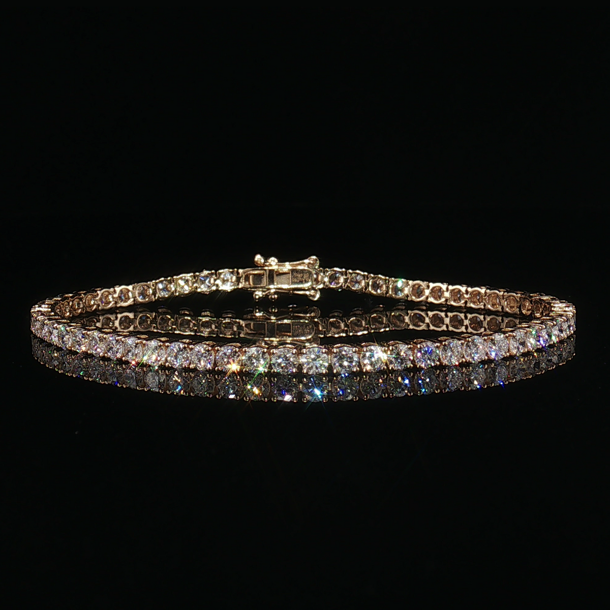 LB003 - 3.40CTW Four Prong Lab Grown Diamond Bracelet