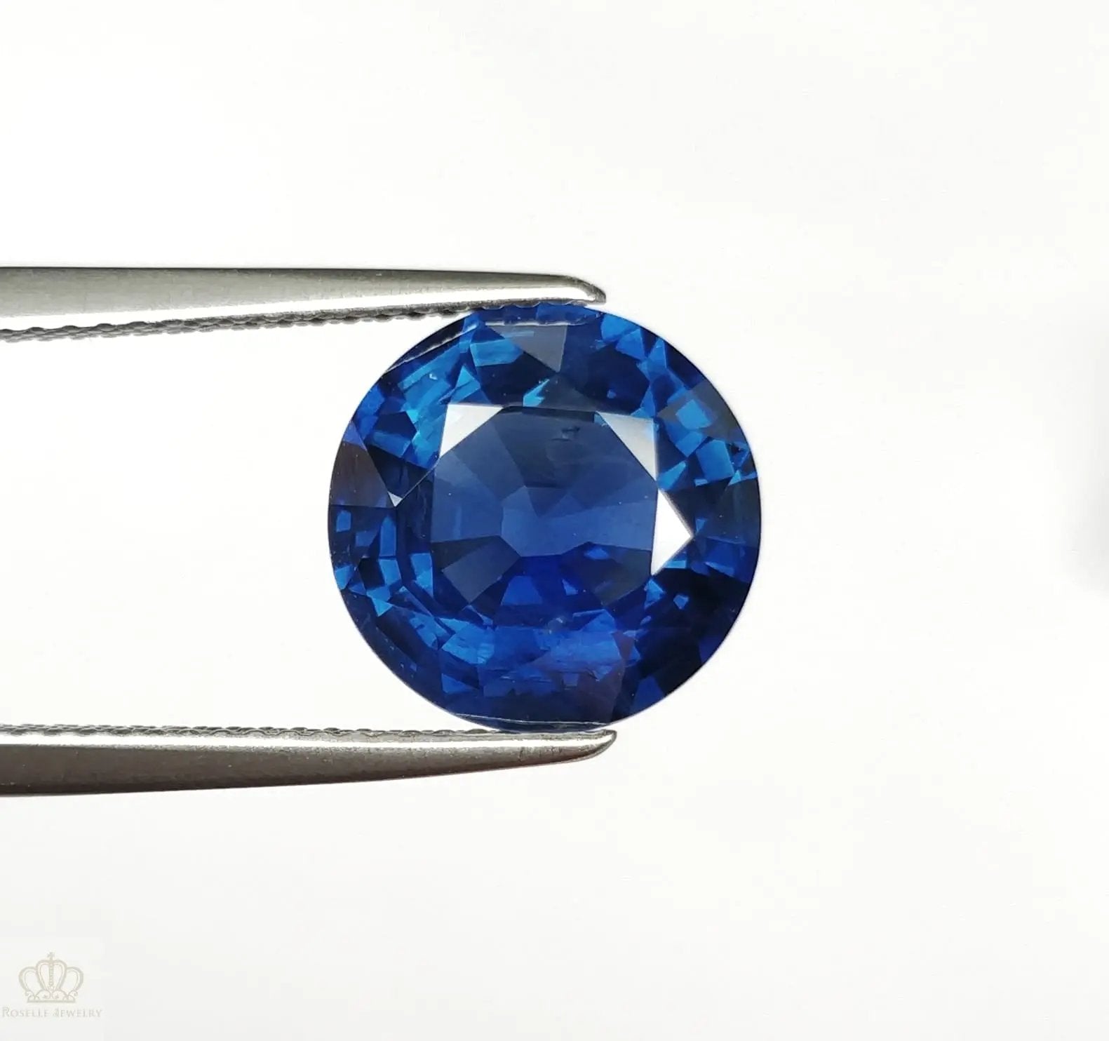 Round Lab Grown Sapphire Royal Blue Loose Gems- LSRB - Roselle Jewelry