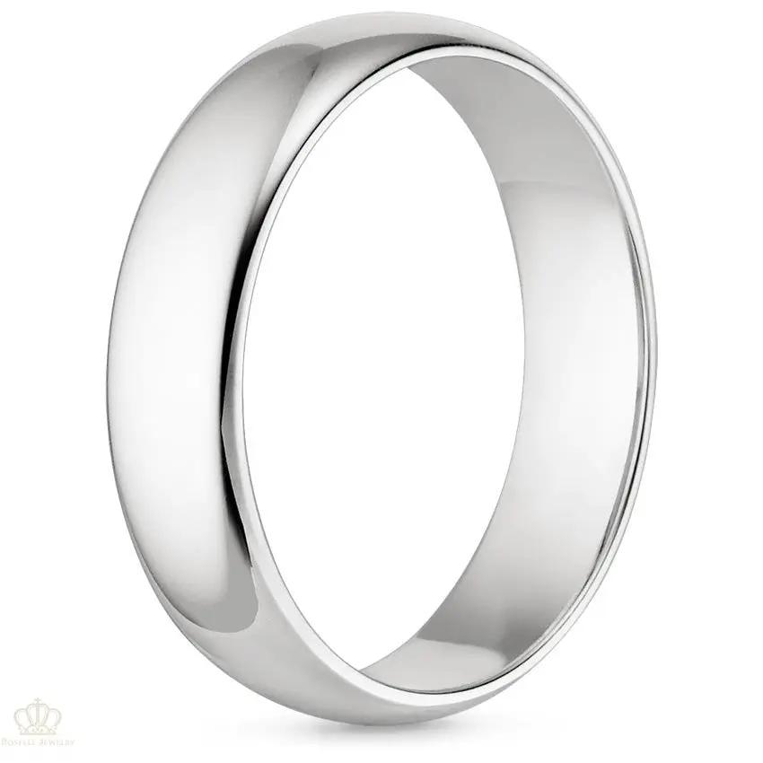 6mm Men's Comfort Fit Wedding Band Rings - NM27 - Roselle Jewelry