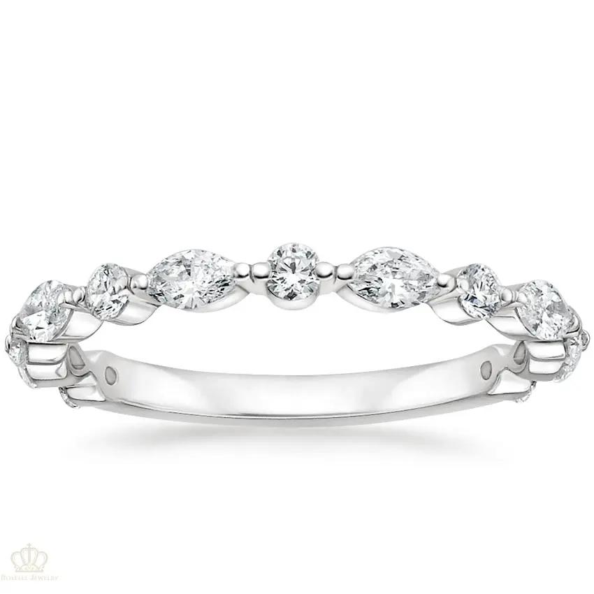 0.50CTW Luxe Versailles Wedding Band Ring - WR005 - Roselle Jewelry