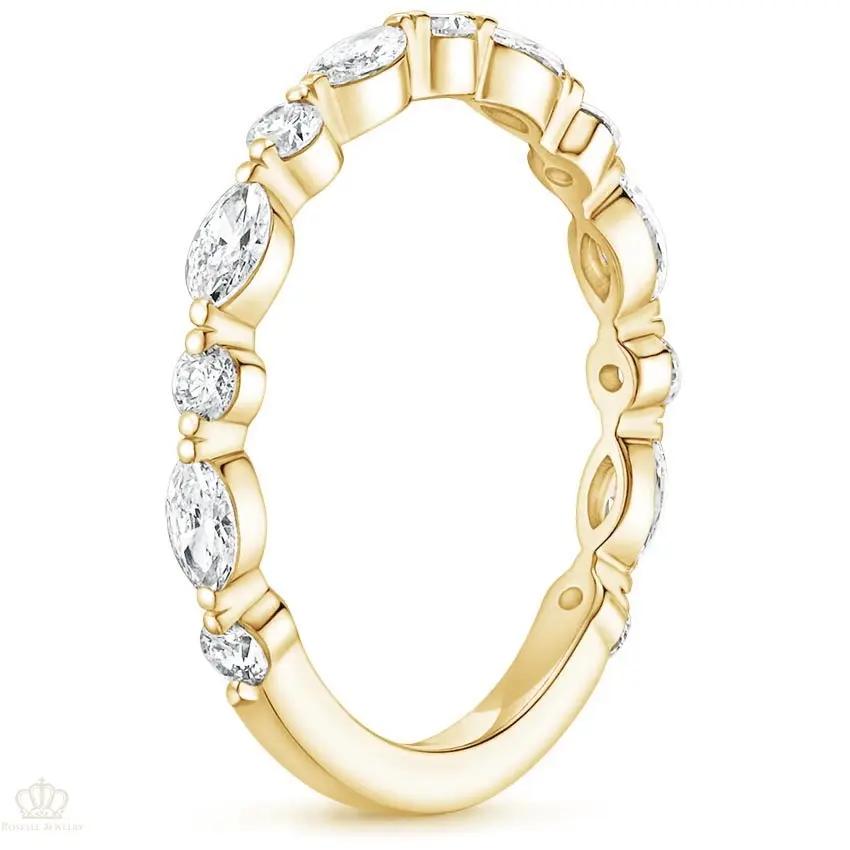 0.50CTW Luxe Versailles Wedding Band Ring - WR005 - Roselle Jewelry