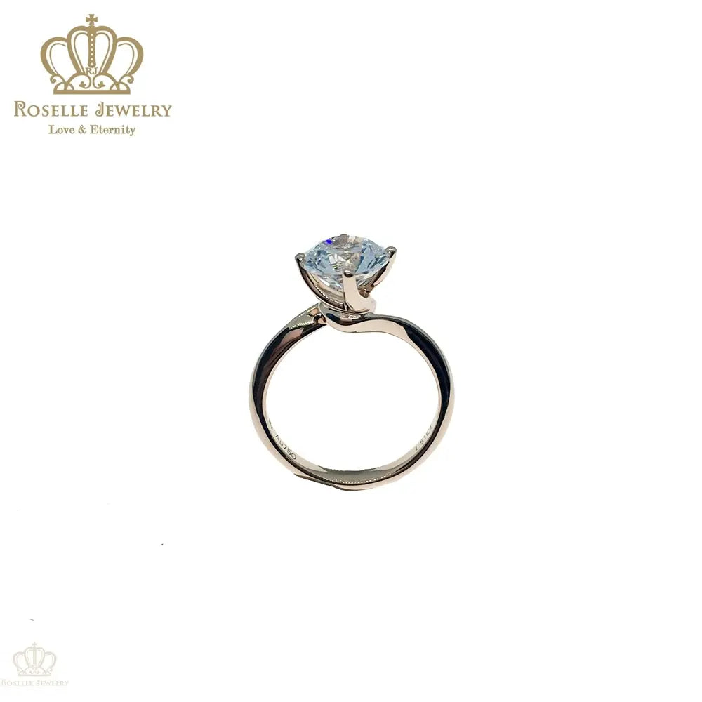 Four Prong Twist Solitaire Engagement Ring - NT11 - Roselle Jewelry