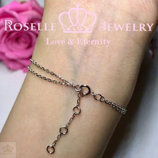 Solitaire Chain Bracelet - BR1 - Roselle Jewelry