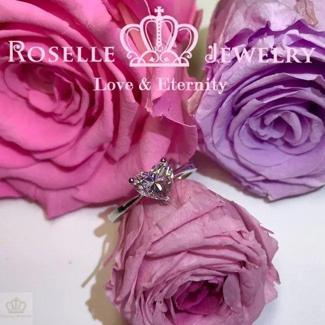 Happy Heart Solitaire Engagement Ring - NH2 - Roselle Jewelry