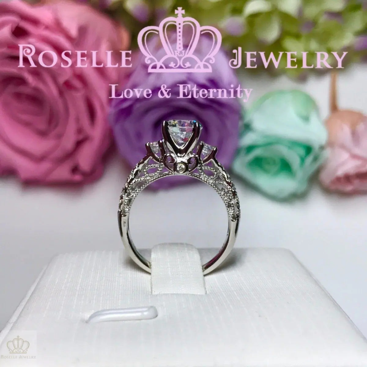 Vintage Engagement Ring - V19 - Roselle Jewelry