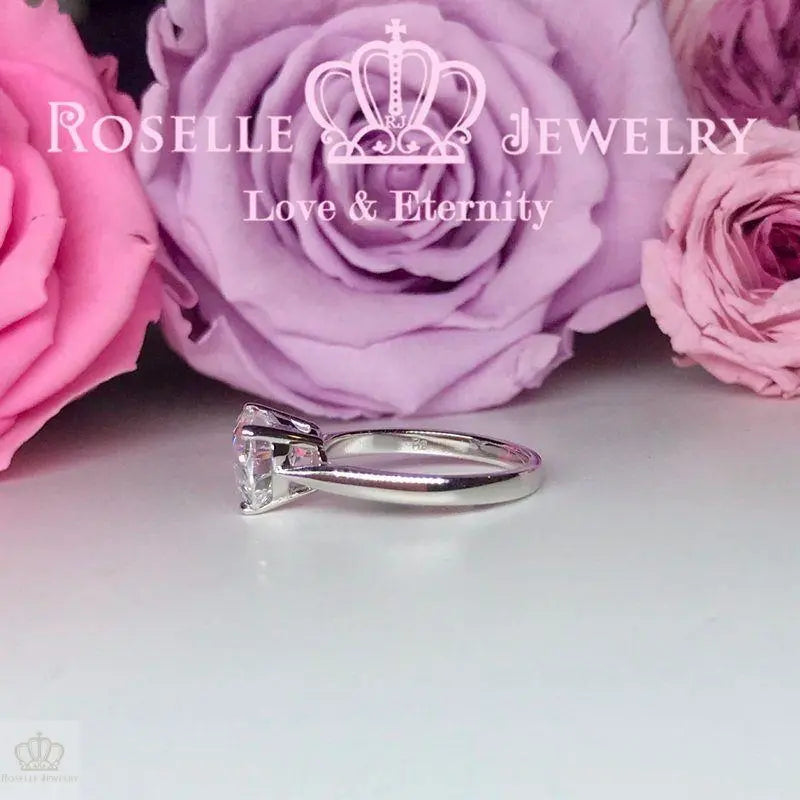 Happy Heart Shape Solitaire Engagement Ring - NH3 - Roselle Jewelry