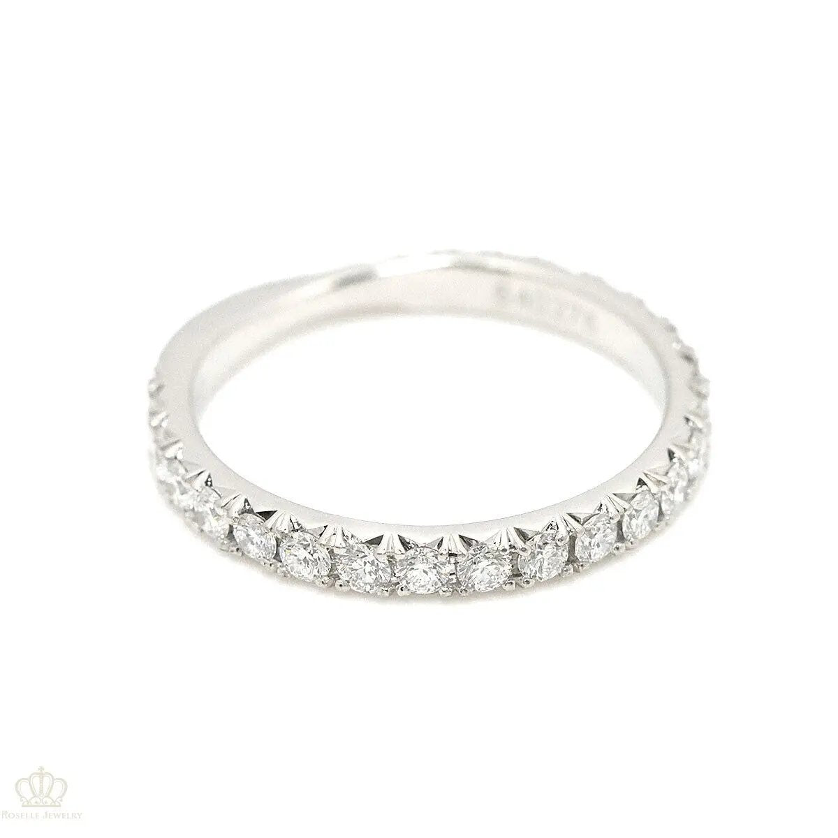 WR008 - Eternity Cross Love Diamond Wedding Band Ring Camélia™