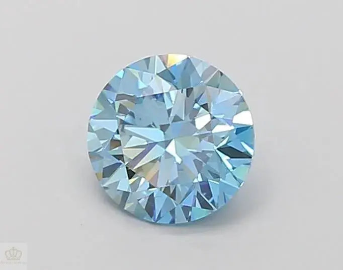 0.98ct Round Lab Grown Diamond (Colour Fancy Intense Blue, Clarity VS2, Cut ID, IGI Certified)
