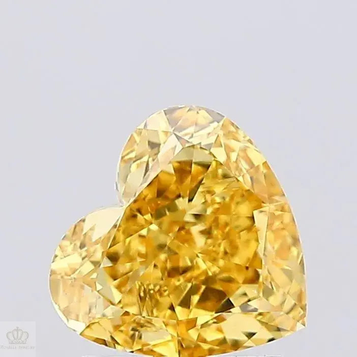 1.33ct Heart Lab Grown Diamond (Colour Fancy Vivid Yellow, Clarity VVS2, IGI Certified)