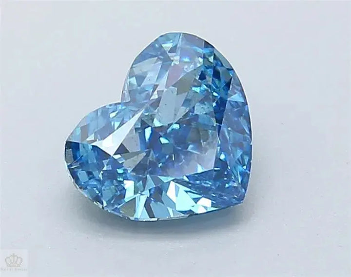 1.52ct Heart Lab Grown Diamond (Colour Fancy Vivid Blue, Clarity SI1, IGI Certified)