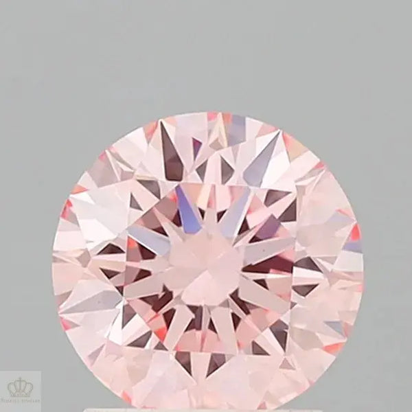 1.56ct Round Lab Grown Diamond (Colour Fancy Intense Pink, Clarity VVS2, Cut EX, IGI Certified)