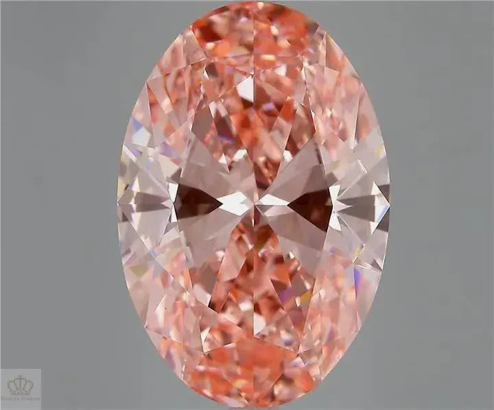 10.02ct Oval Lab Grown Diamond (Colour Fancy Vivid Pink, Clarity VS1, IGI Certified)