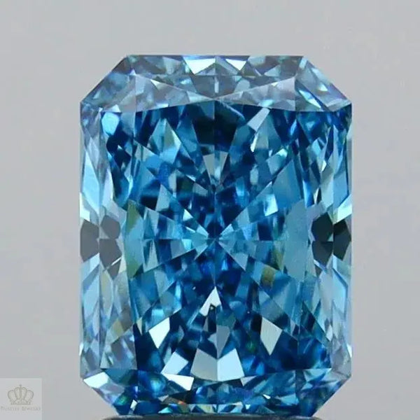2.03ct Radiant Lab Grown Diamond (Colour Fancy Vivid Blue, Clarity VVS2, IGI Certified)