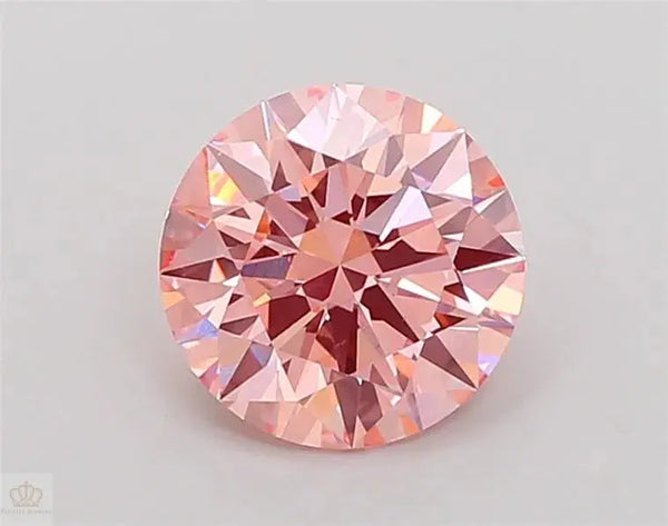 2.03ct Round Lab Grown Diamond (Colour Fancy Vivid Orange, Clarity VS1, Cut ID, IGI Certified)