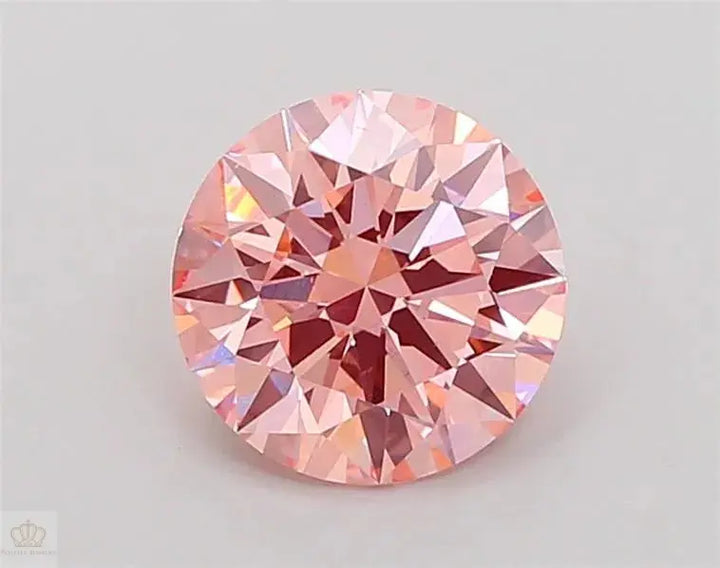 2.03ct Round Lab Grown Diamond (Colour Fancy Vivid Orange, Clarity VS1, Cut ID, IGI Certified)