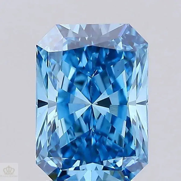 2.07ct Radiant Lab Grown Diamond (Colour Fancy Vivid Blue, Clarity VVS2, IGI Certified)