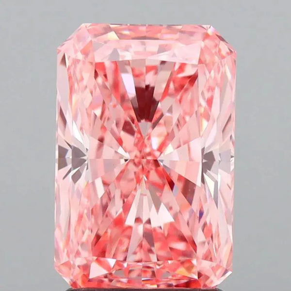 2.09ct Radiant Lab Grown Diamond (Colour Fancy Vivid Pink, Clarity VS1, IGI Certified)