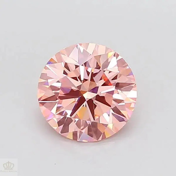 2.56ct Round Lab Grown Diamond (Colour Fancy Vivid Pink, Clarity VS1, Cut ID, IGI Certified)