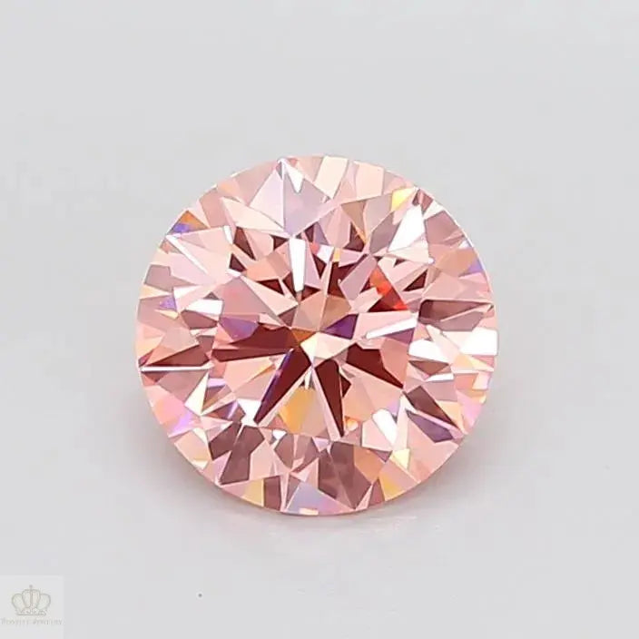 2.56ct Round Lab Grown Diamond (Colour Fancy Vivid Pink, Clarity VS1, Cut ID, IGI Certified)