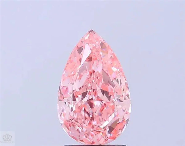 1.91ct Pear Lab Grown Diamond (Colour Fancy Vivid Pink, Clarity VVS2, IGI Certified) Roselle Jewelry
