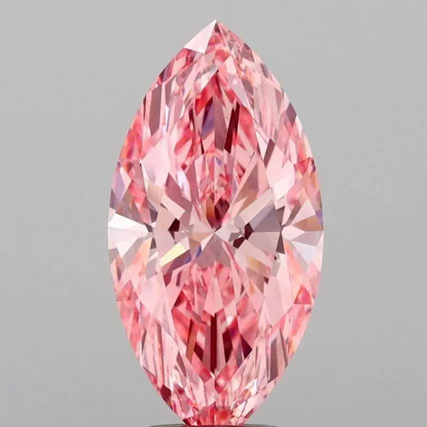 3.09ct Marquise Lab Grown Diamond (Colour Fancy Vivid Pink, Clarity VS1, IGI Certified)