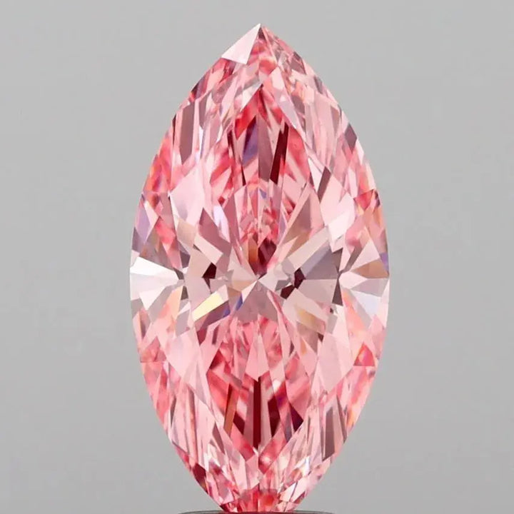 3.09ct Marquise Lab Grown Diamond (Colour Fancy Vivid Pink, Clarity VS1, IGI Certified)