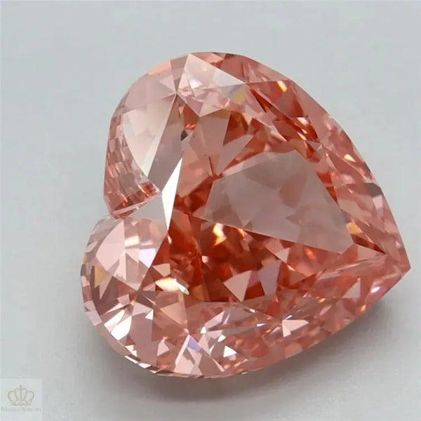3.26ct Heart Lab Grown Diamond (Colour Fancy Vivid Pink, Clarity VVS2, IGI Certified)
