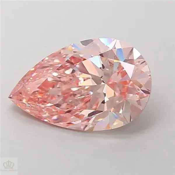 4.01ct Pear Lab Grown Diamond (Colour Fancy Vivid Pink, Clarity VS2, IGI Certified)