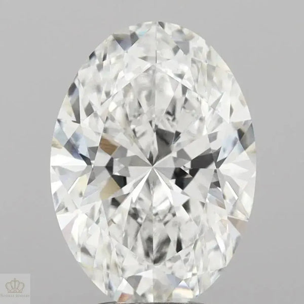 4.10ct Oval Lab Grown Diamond (Colour E, Clarity VVS2, IGI Certified)
