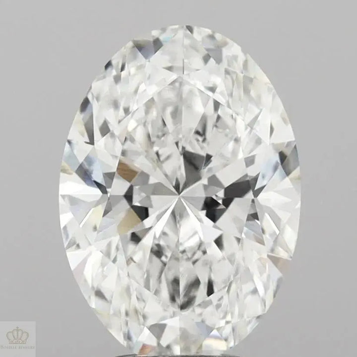 4.10ct Oval Lab Grown Diamond (Colour E, Clarity VVS2, IGI Certified)