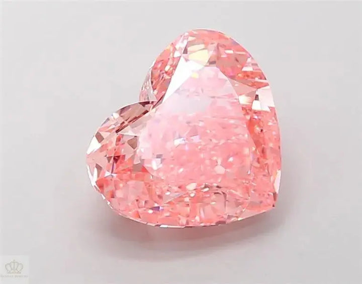 5.09ct Heart Lab Grown Diamond (Colour Fancy Vivid Pink, Clarity VS2, IGI Certified)