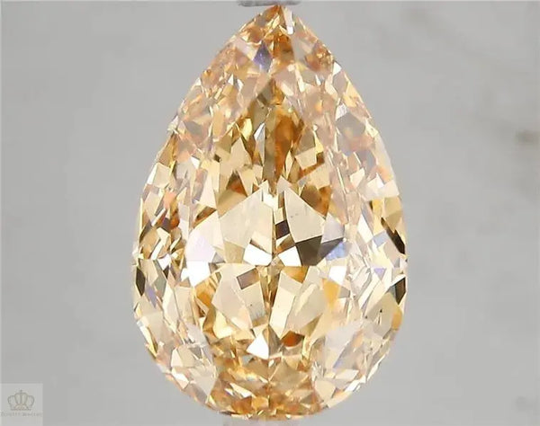 6.21ct Pear Lab Grown Diamond (Colour Fancy Intense Brownish Yellow, Clarity VS1, IGI Certified)
