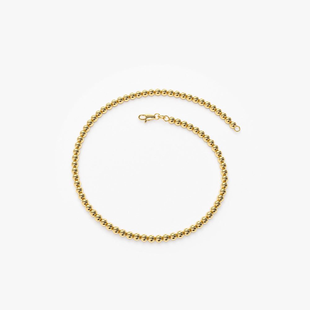 OBFJ1989 - 14k 2.5MM Beaded Bracelet 8