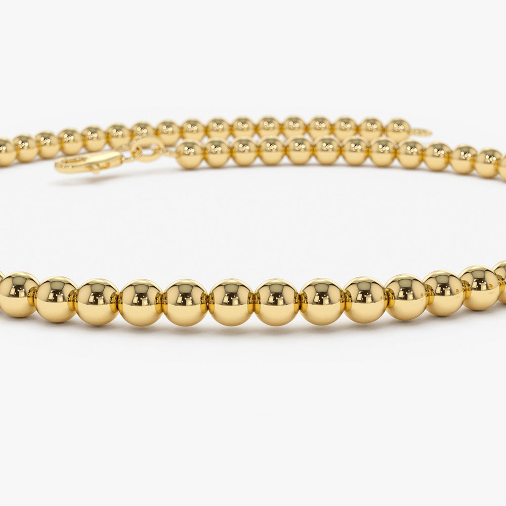 OBFJ1989 - 14k 2.5MM Beaded Bracelet 9