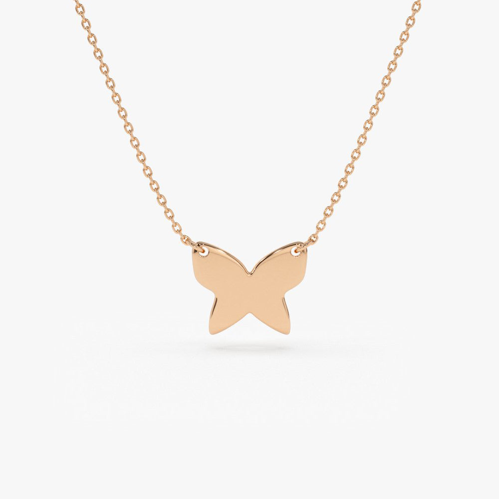 OBFJ1600 - 14k Butterfly Necklace 6