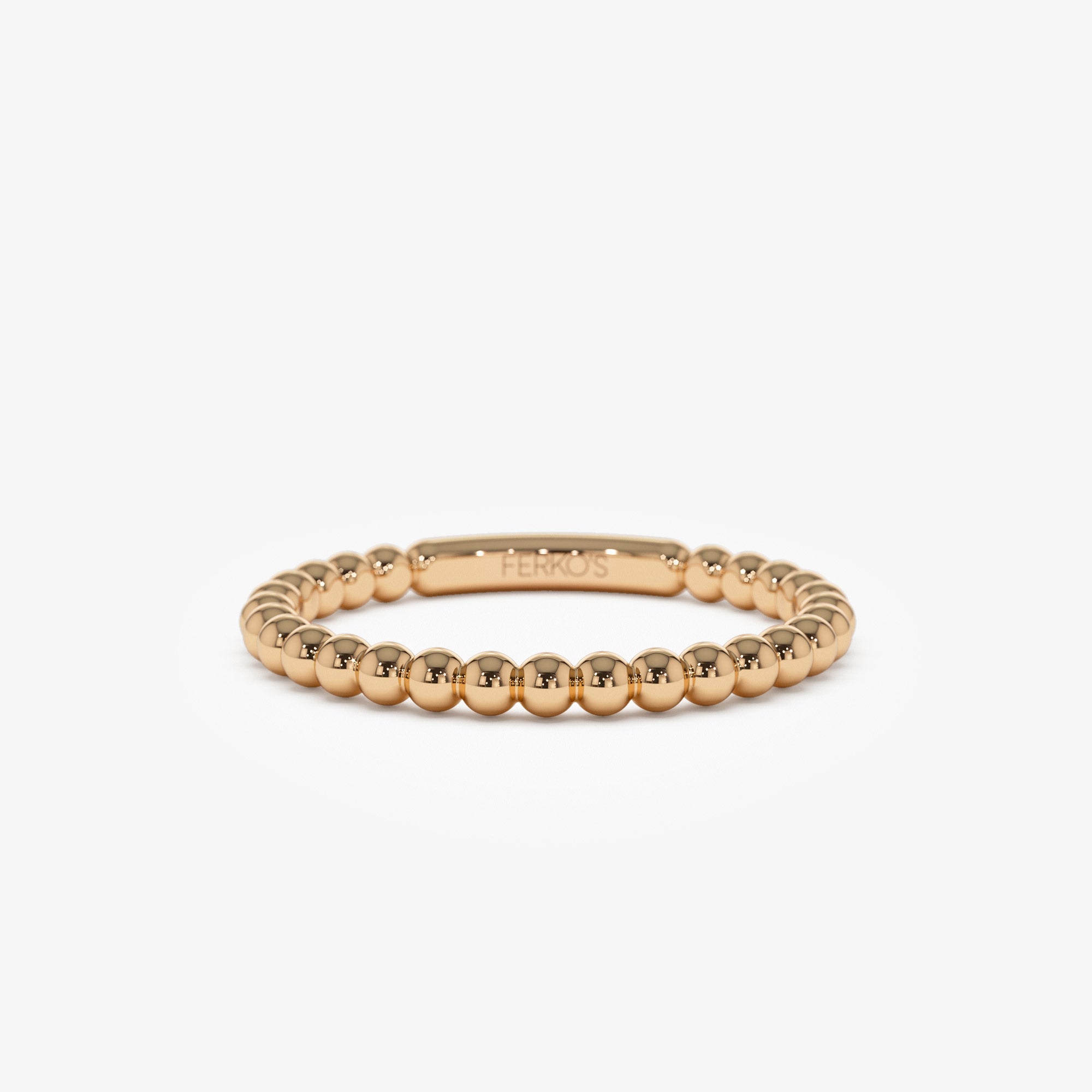 OBFJ0882 - 14k 2MM Bead Ring 6