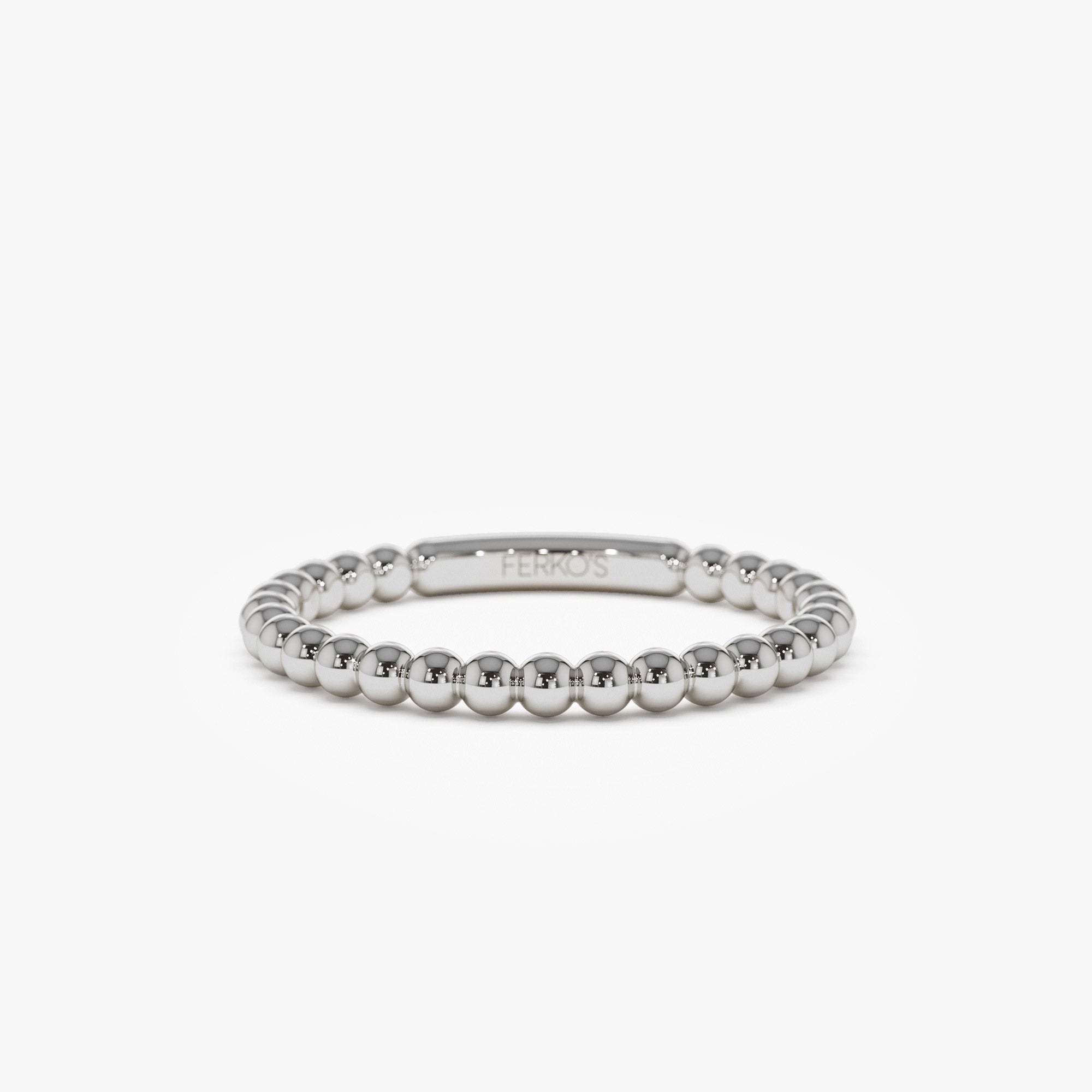 OBFJ0882 - 14k 2MM Bead Ring 7