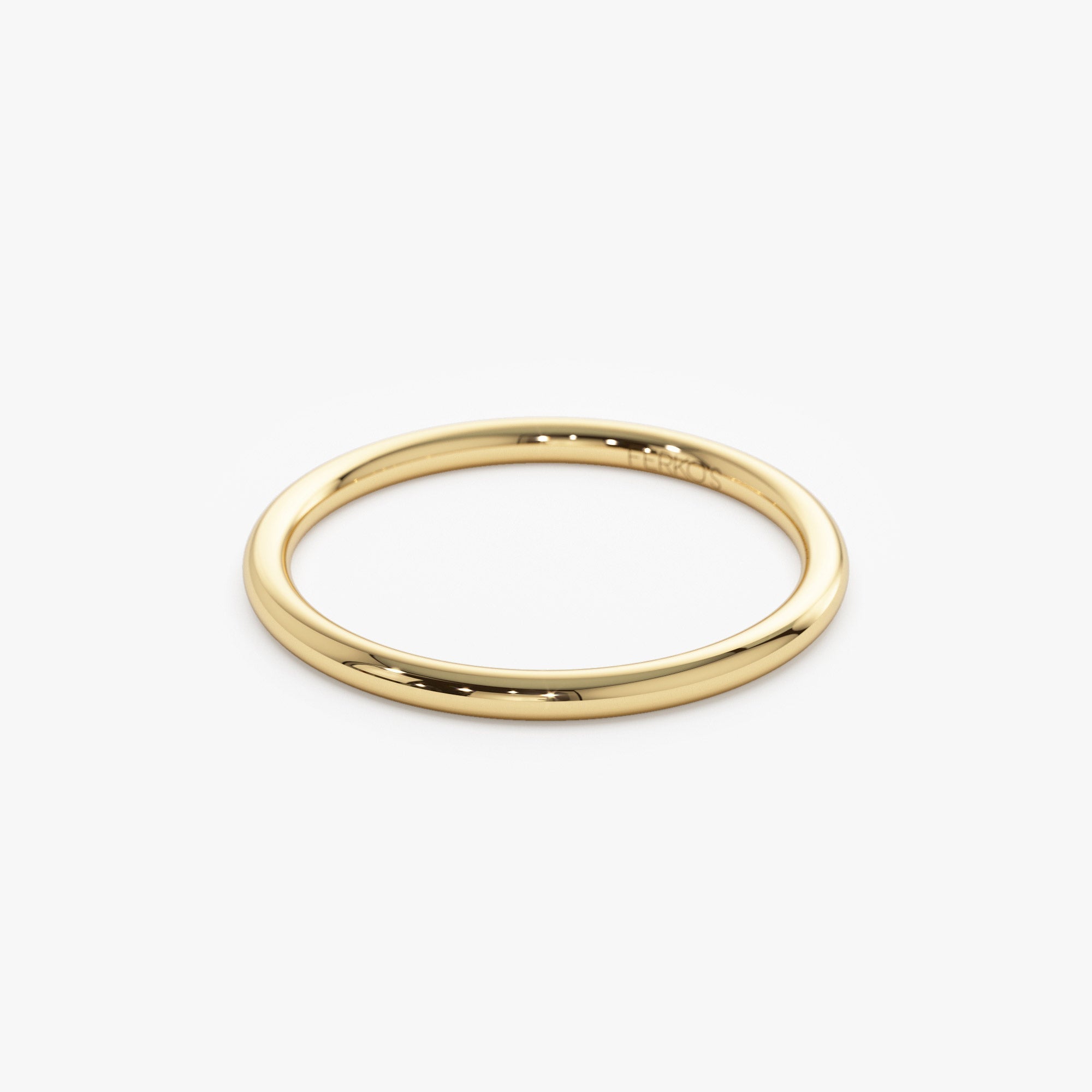 OBFJ1342 - 14K Solid Gold 1.5 MM Wedding Band 6