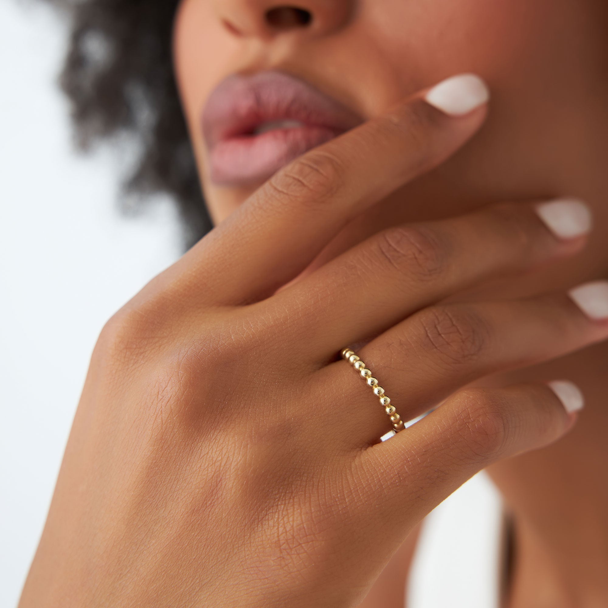 OBFJ0881 - 14k 2.5MM Bead Ring 3