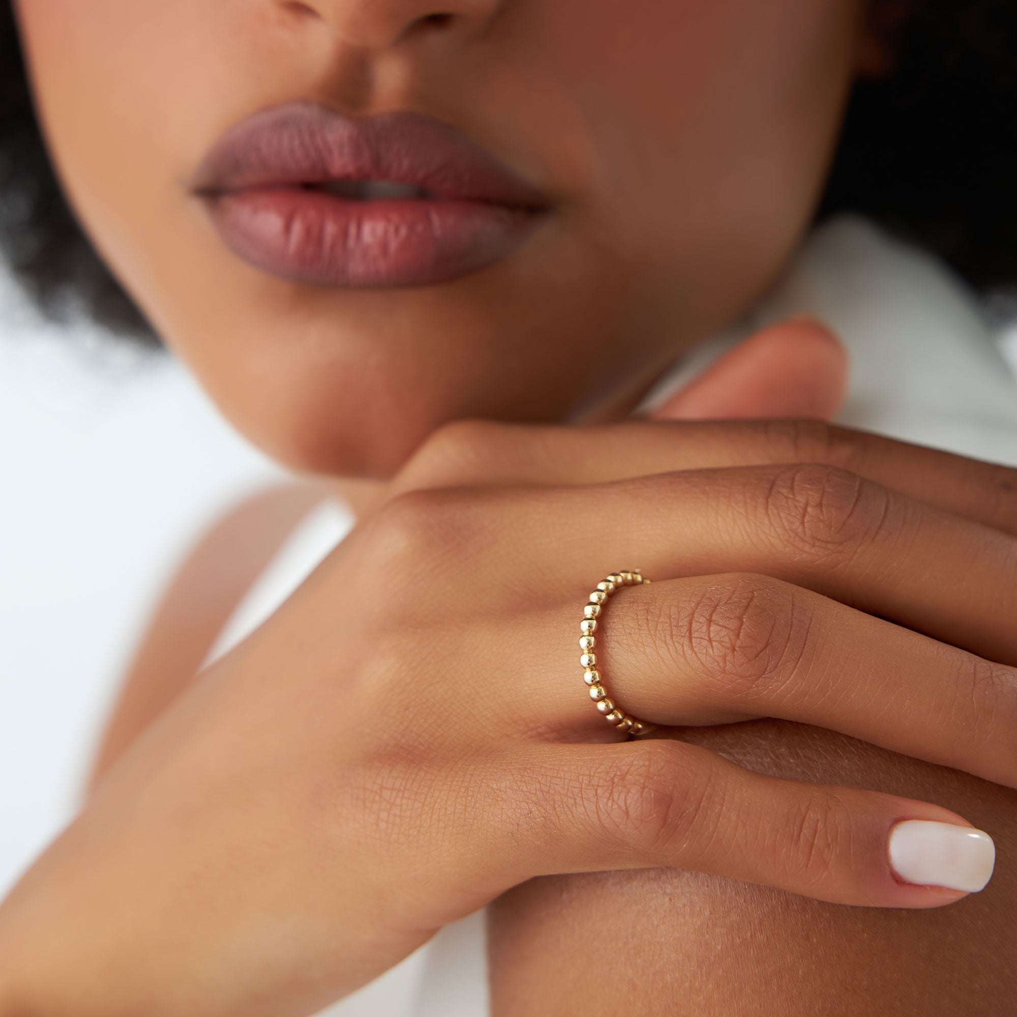 OBFJ0881 - 14k 2.5MM Bead Ring 2