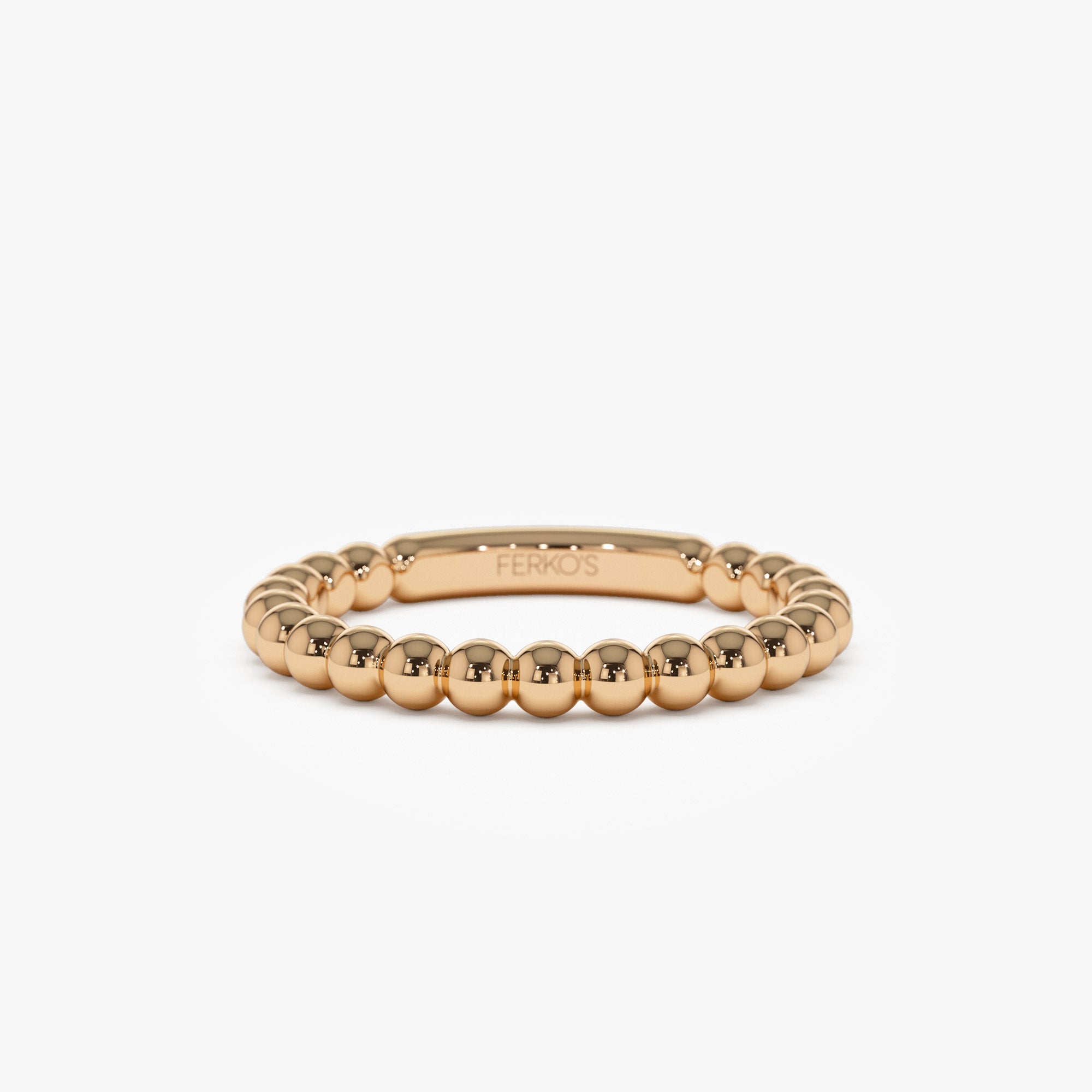 OBFJ0881 - 14k 2.5MM Bead Ring 6