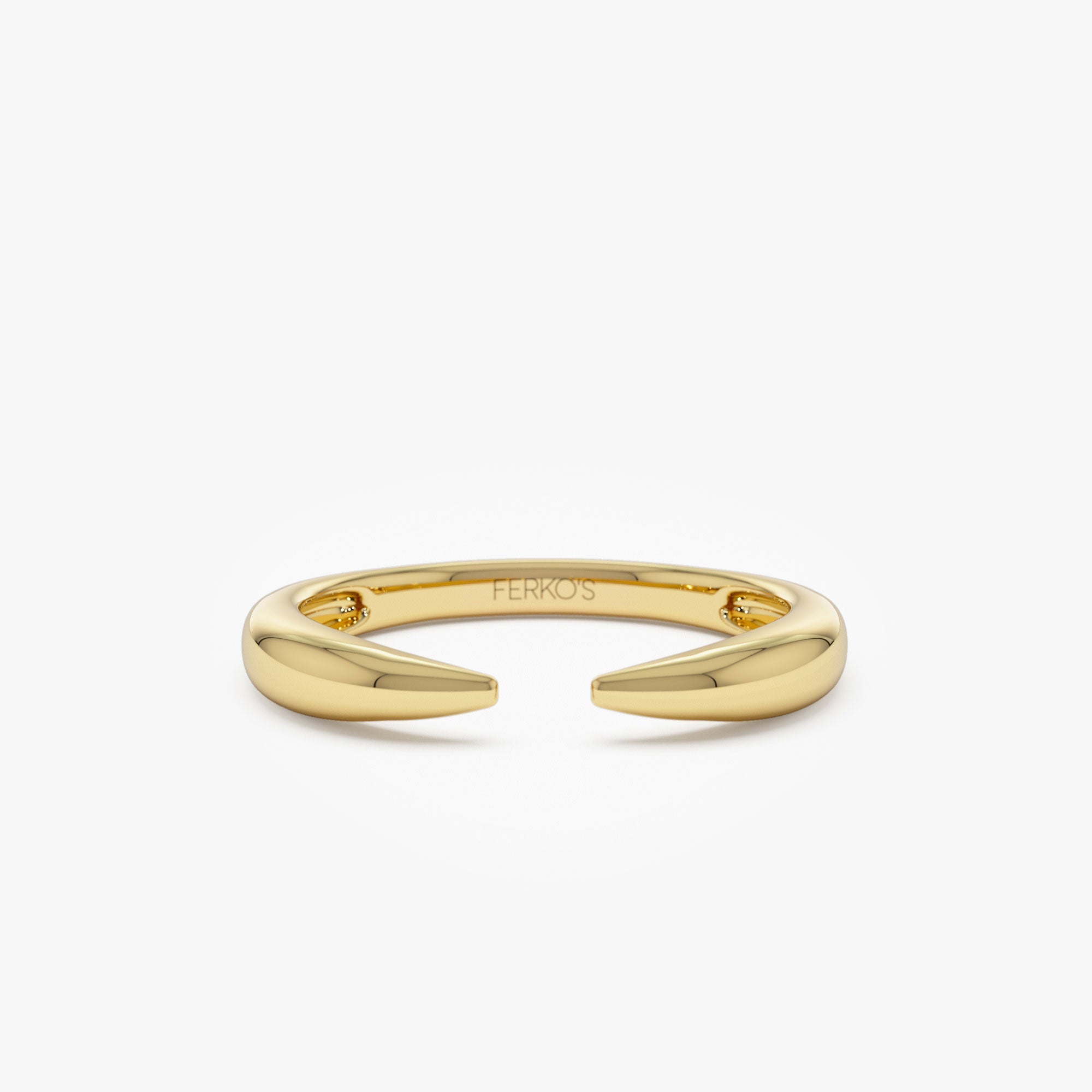 OBFJ1254 - 14K Open Claw Cuff Ring For Women 1